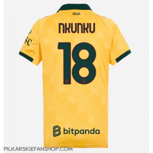 Koszulka piłkarska AC Milan Christopher Nkunku #18 Strój Trzeci dla kobiety 2025-26 tanio Krótki Rękaw Koszulka piłkarska AC Milan Christopher Nkunku #18 Strój Trzeci dla kobiety 2025-26 tanio Krótki Rękaw